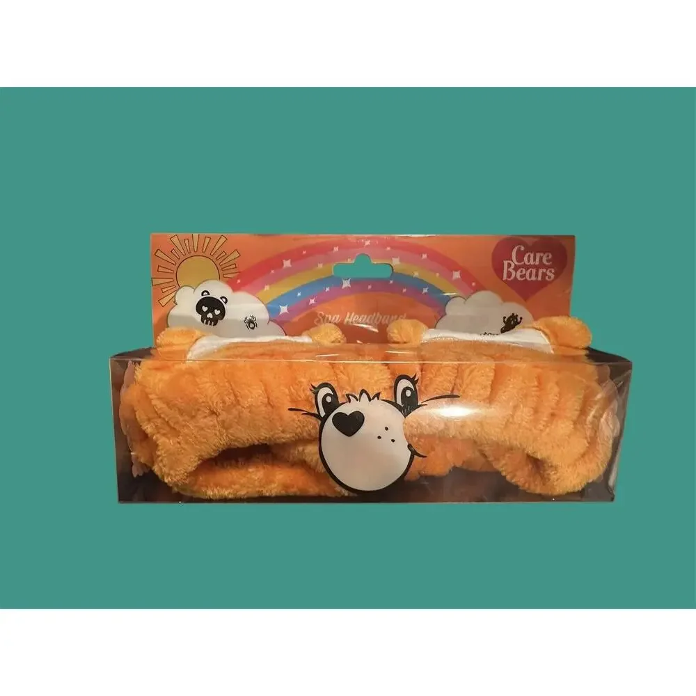 NWT The Care Bears Halloween Plush Spa Headband Orange Jack-o’-lantern
